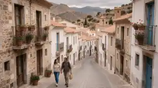 Casco antiguo de Fuengirola con calles encaladas y tejados de teja