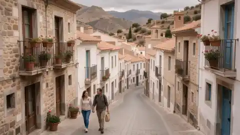 Casco antiguo de Fuengirola con calles encaladas y tejados de teja
